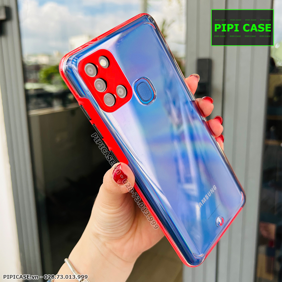 Ốp Lưng Samsung A21S - MiMin - Đỏ