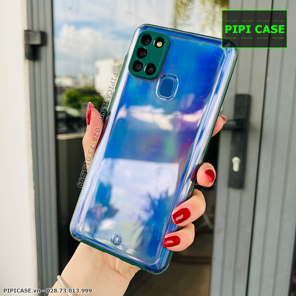 Ốp Lưng Samsung A21S - MiMin - Xanh Rêu
