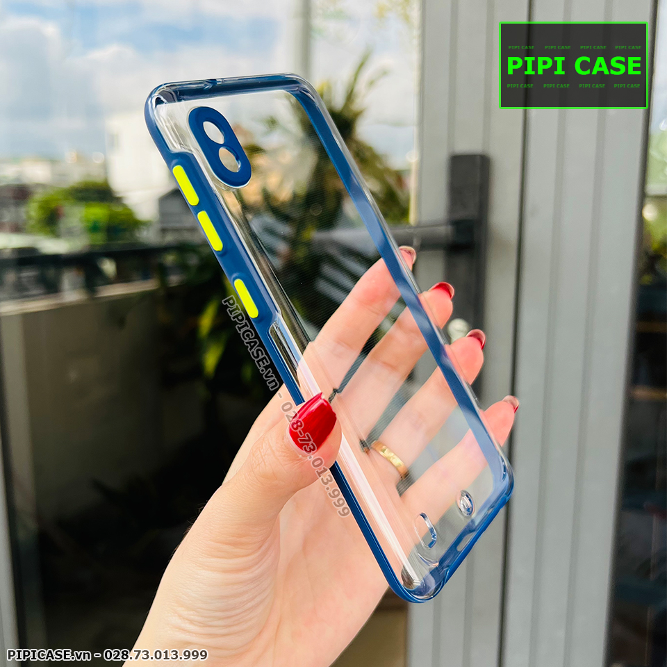 Ốp Lưng Samsung A10 - MiMin - Xanh Dương