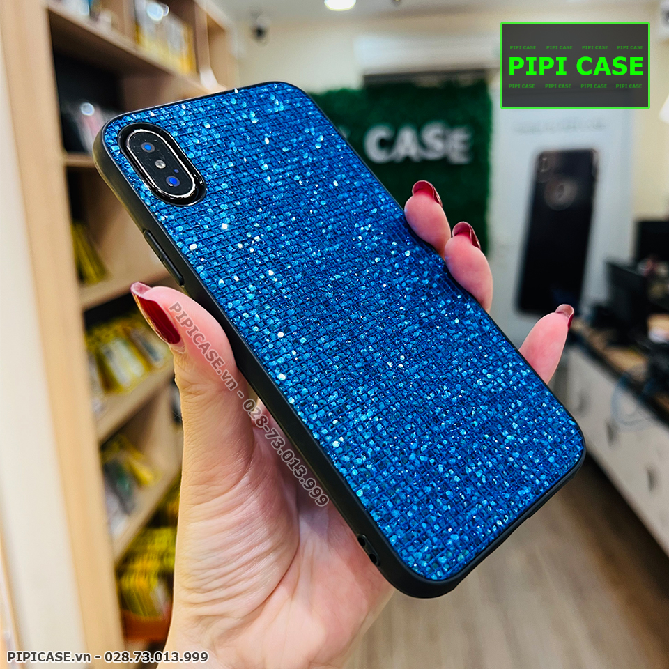 Ốp Lưng iPhone XS Max - Kim Tuyến - Xanh