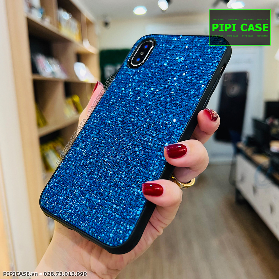 Ốp Lưng iPhone XS Max - Kim Tuyến - Xanh