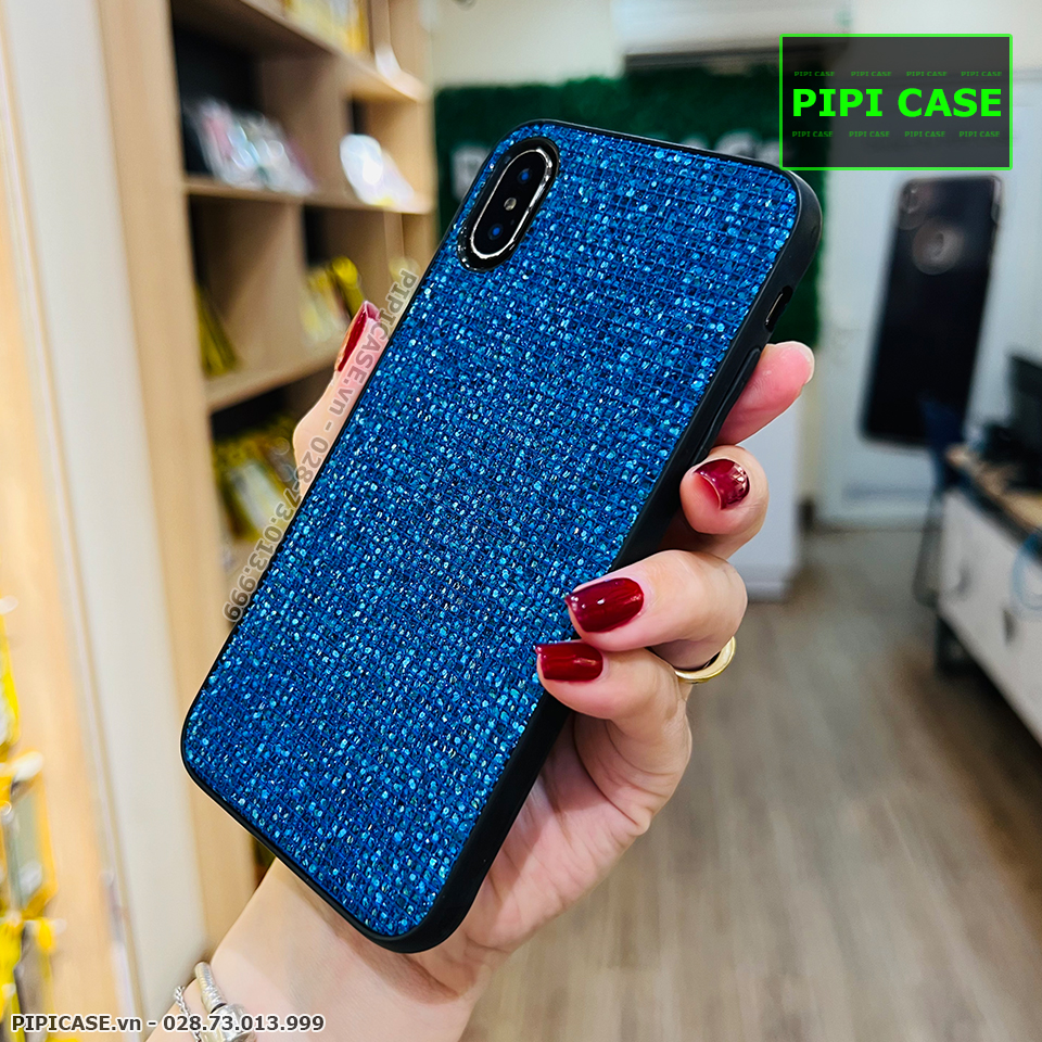 Ốp Lưng iPhone XS Max - Kim Tuyến - Xanh