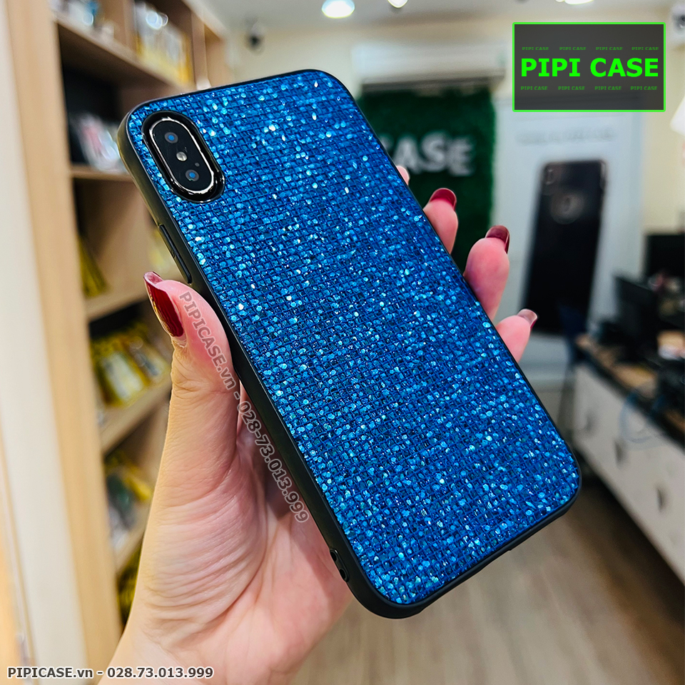 Ốp Lưng iPhone XS Max - Kim Tuyến - Xanh