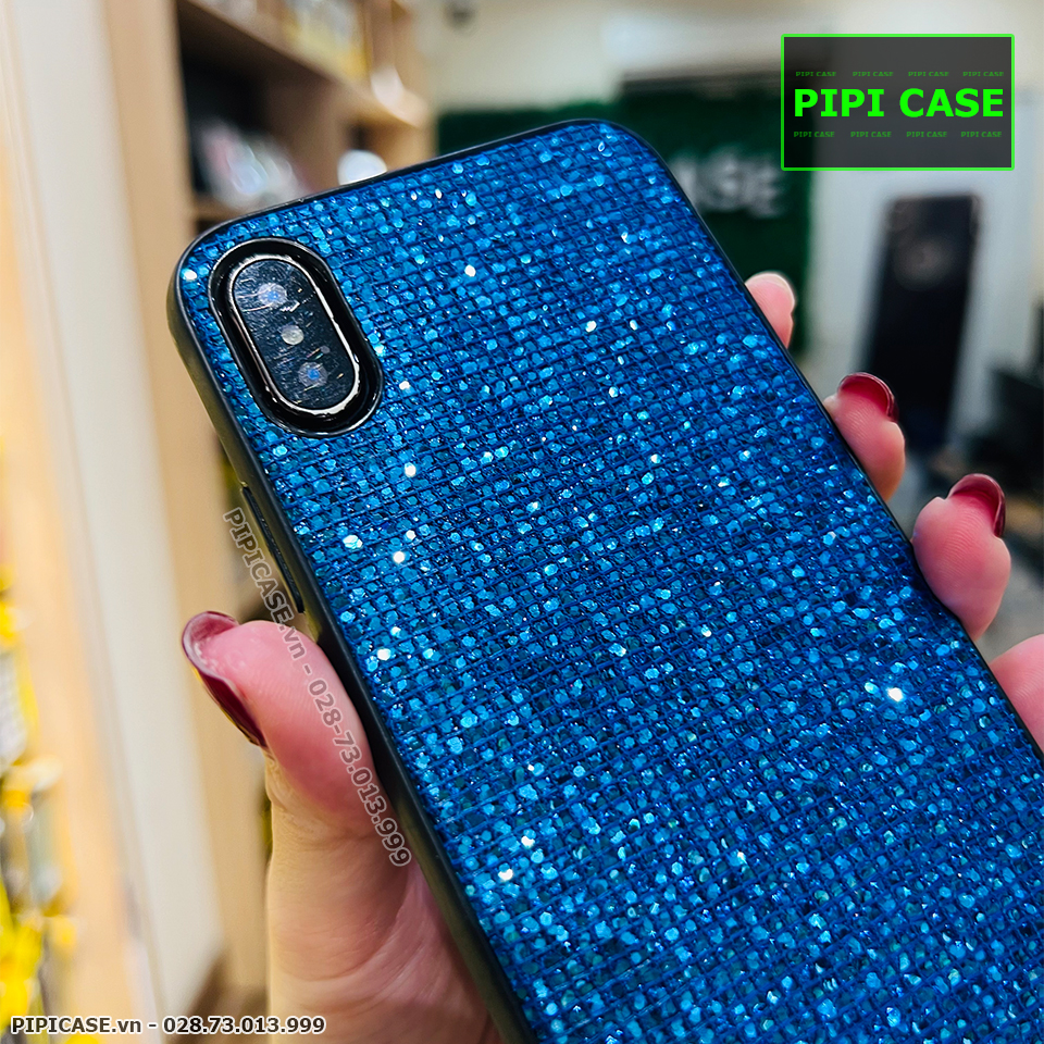 Ốp Lưng iPhone XS Max - Kim Tuyến - Xanh