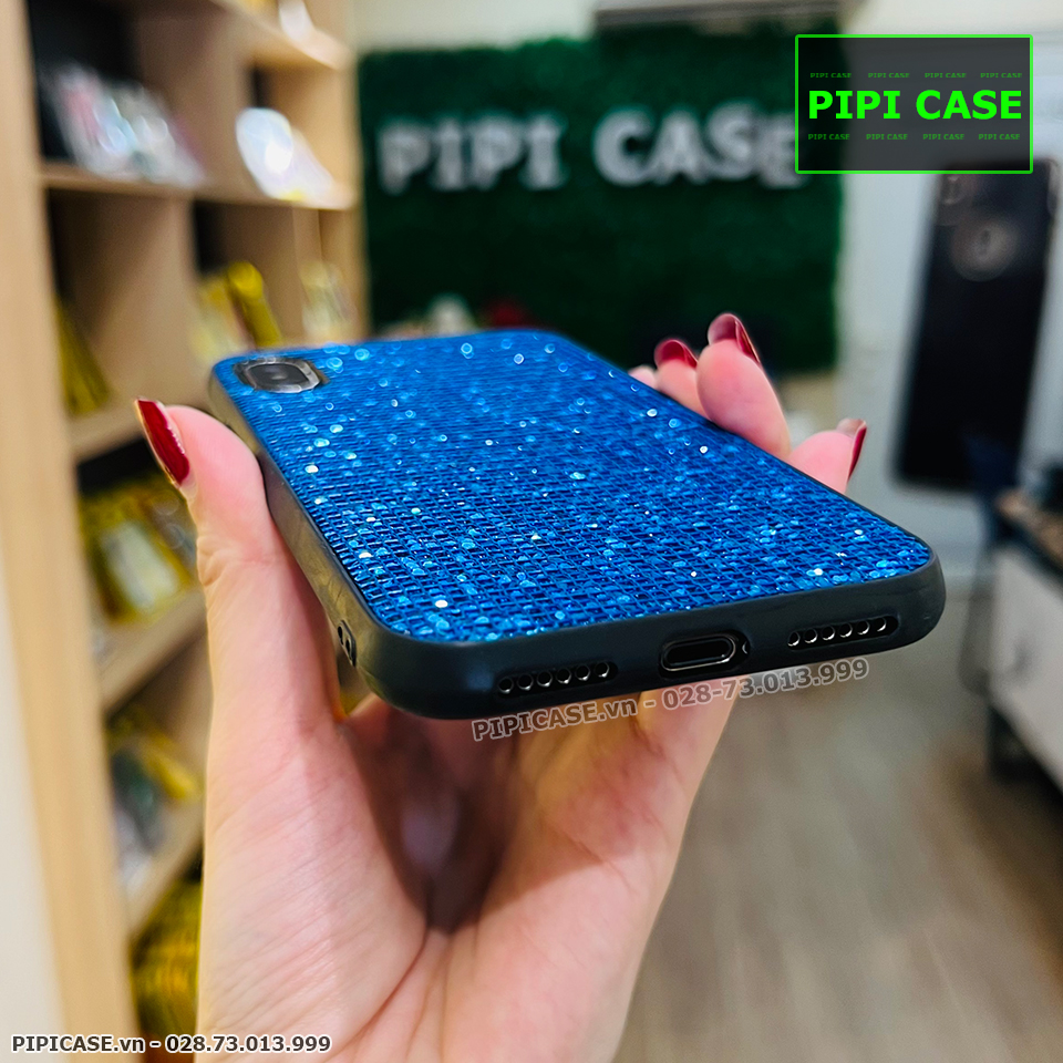 Ốp Lưng iPhone XS Max - Kim Tuyến - Xanh
