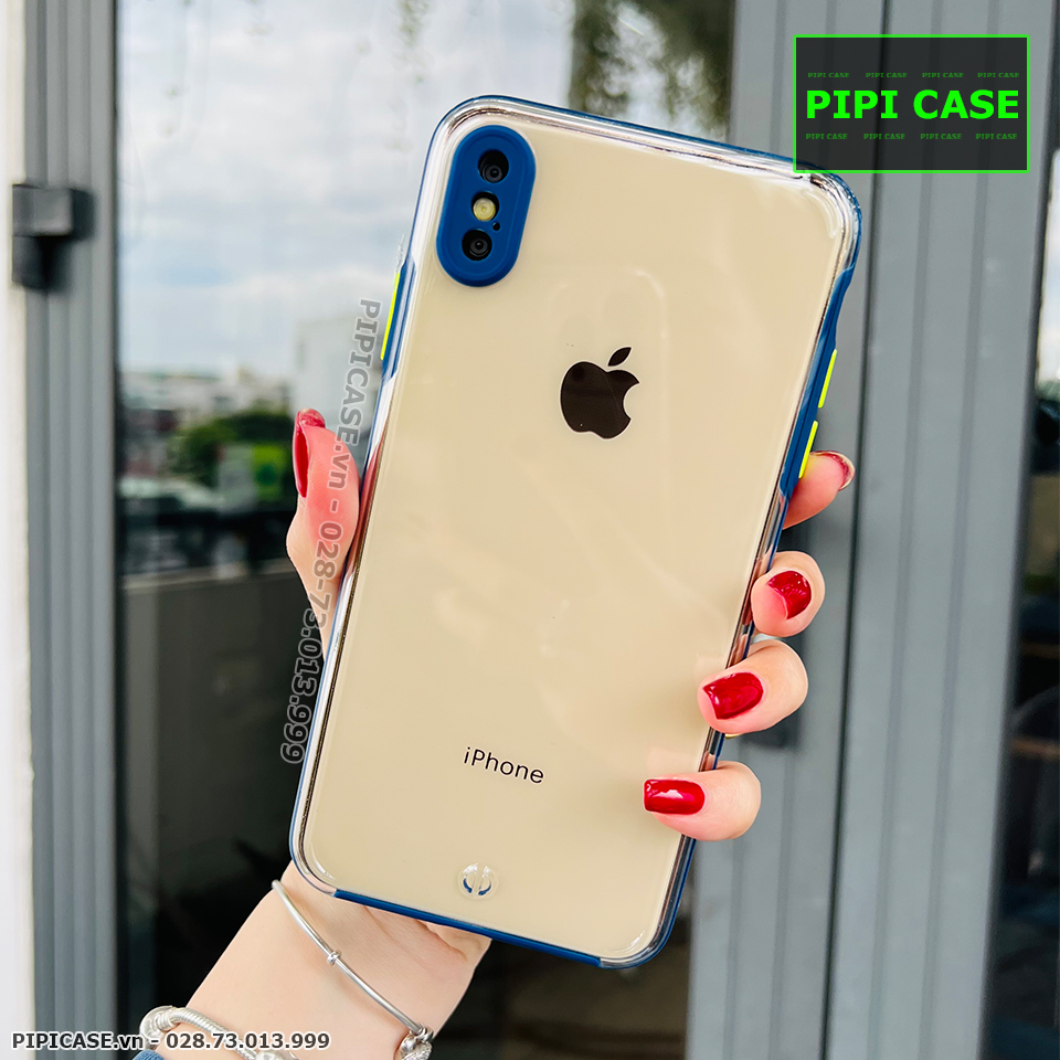 Ốp Lưng iPhone XS Max - MiMin - Xanh Dương