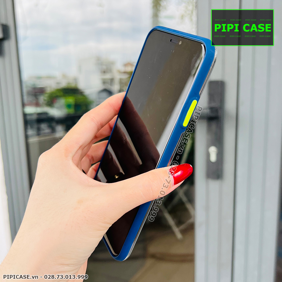 Ốp Lưng iPhone XS Max - MiMin - Xanh Dương
