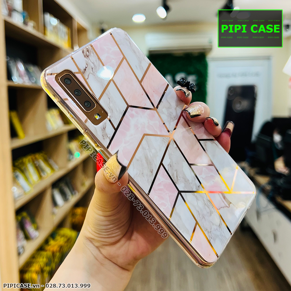 Ốp Lưng Samsung A7 2018 - Zizac - Trắng Hồng