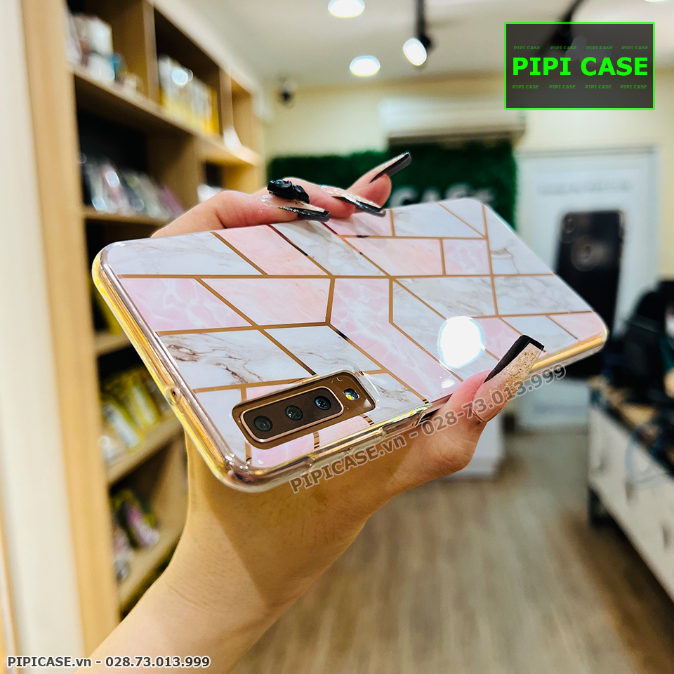 Ốp Lưng Samsung A7 2018 - Zizac - Trắng Hồng