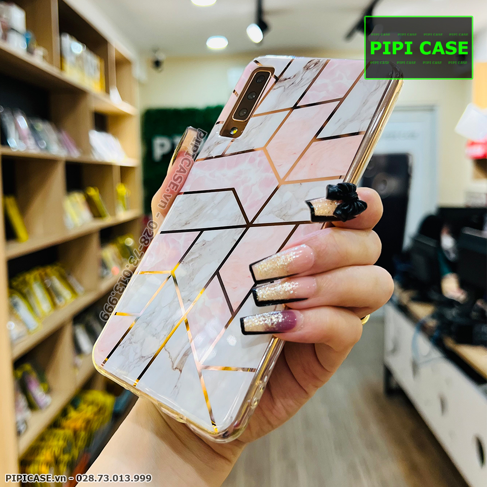 Ốp Lưng Samsung A7 2018 - Zizac - Trắng Hồng