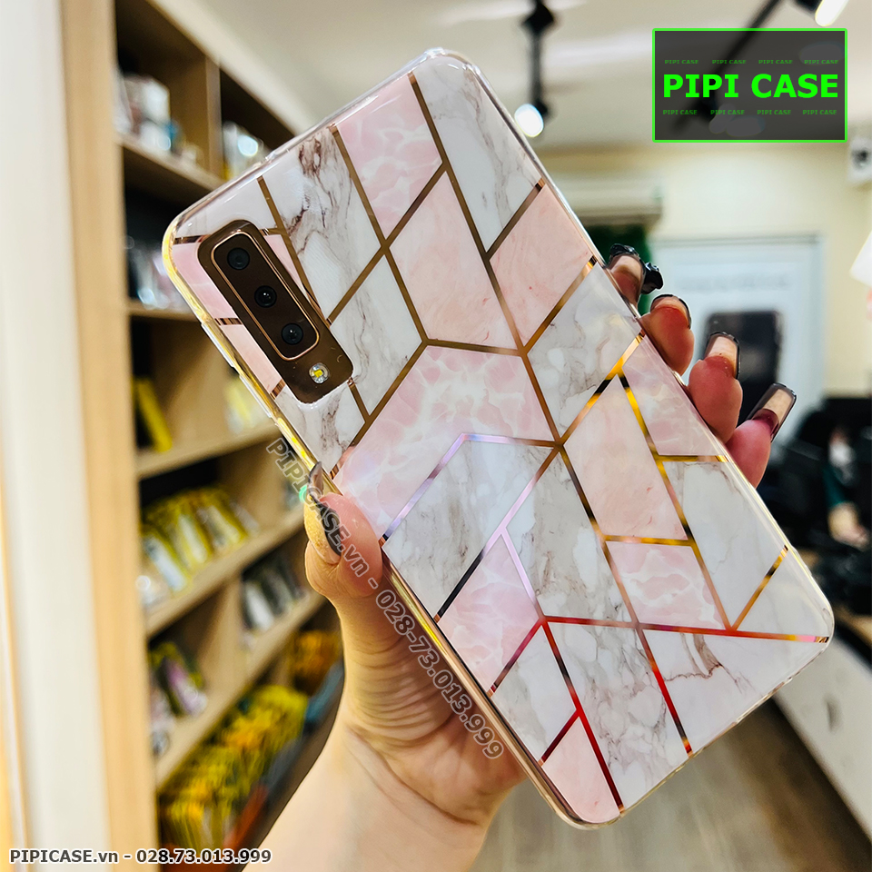 Ốp Lưng Samsung A7 2018 - Zizac - Trắng Hồng