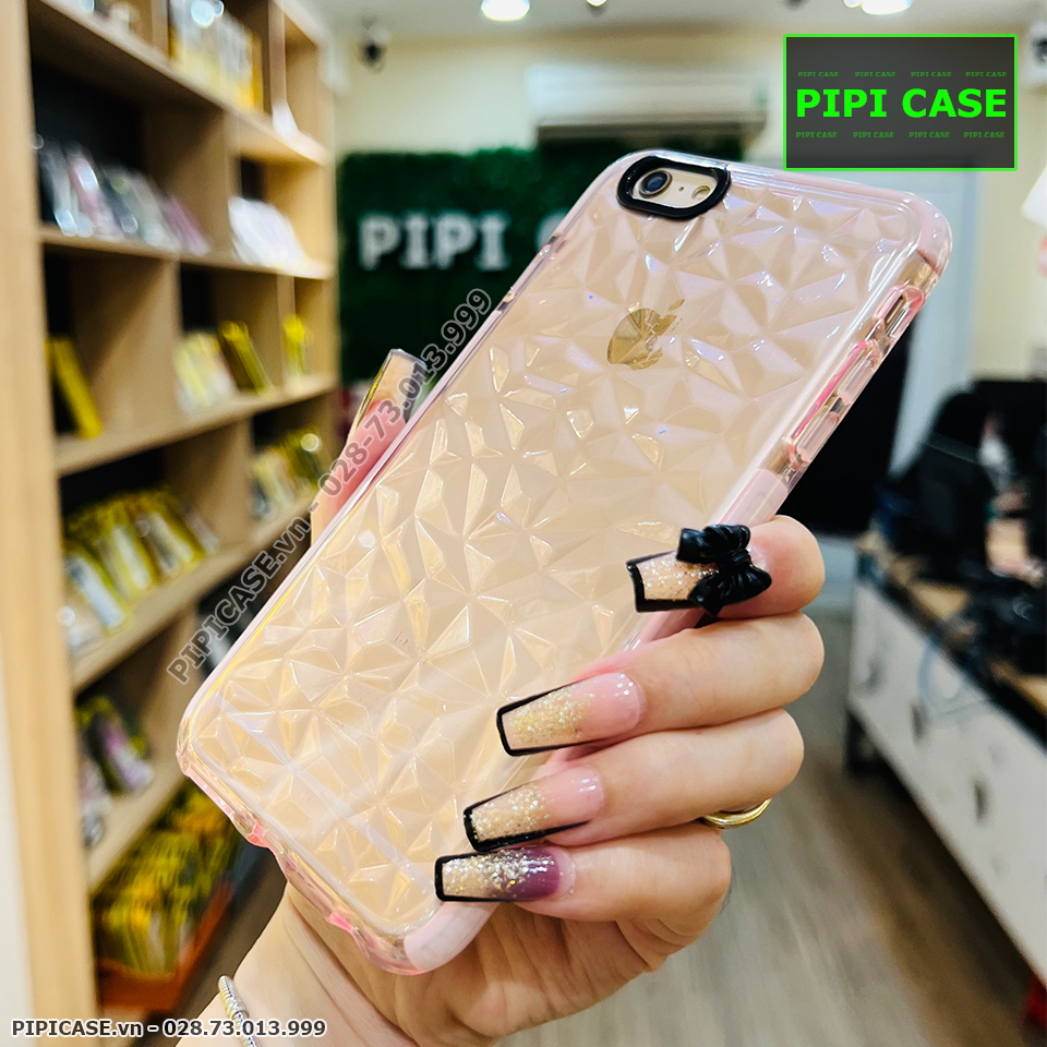 Ốp Lưng iPhone 6S - Diamond - Hồng
