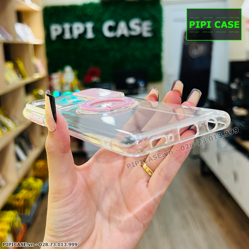 Ốp Lưng Samsung A20 / A30 - Pink Bear - Hồng