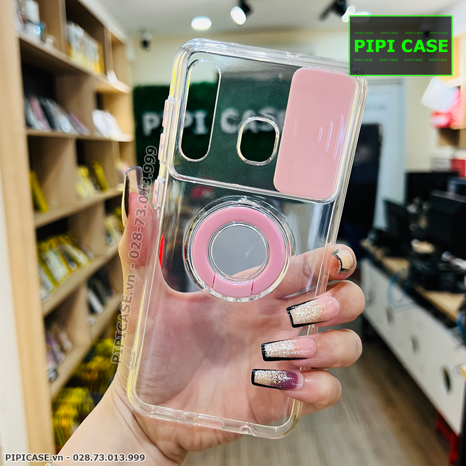 Ốp Lưng Samsung A20 / A30 - Pink Bear - Hồng