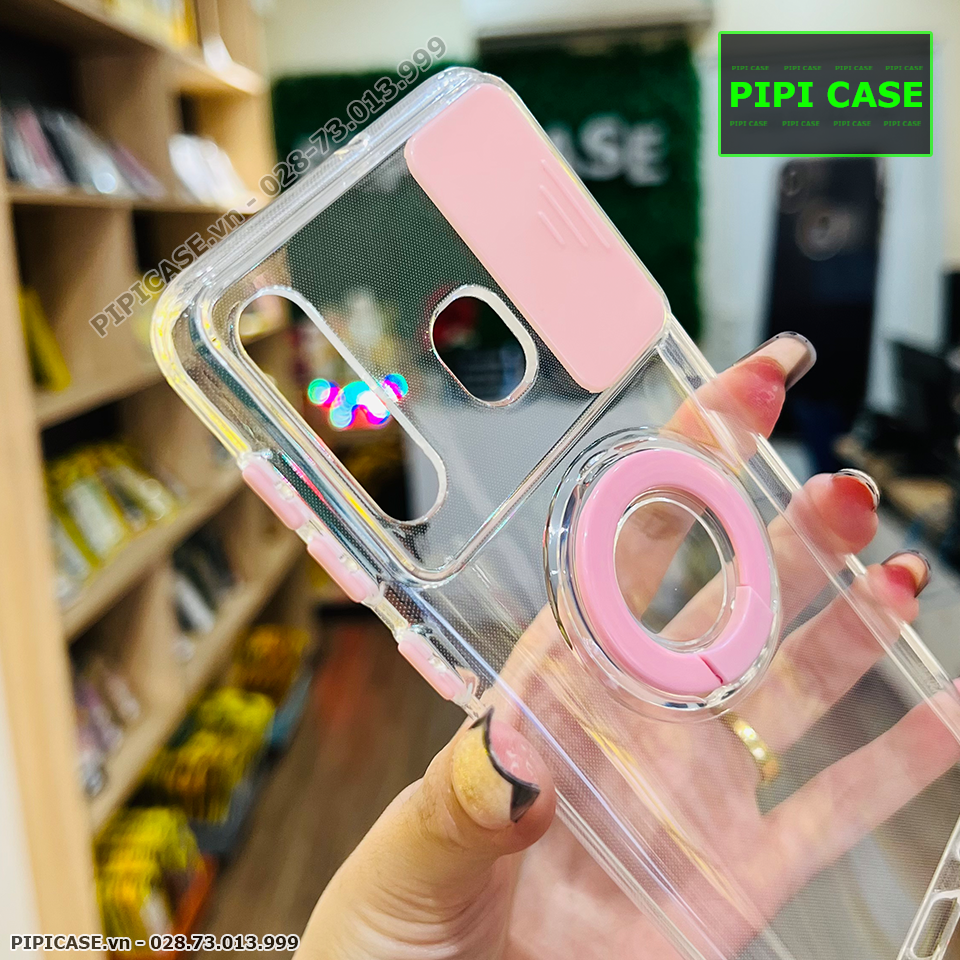 Ốp Lưng Samsung A20 / A30 - Pink Bear - Hồng