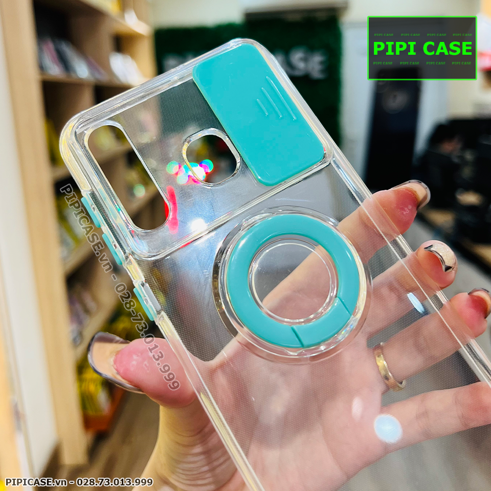 Ốp Lưng Samsung A20 / A30 - Pink Bear - Xanh Mint