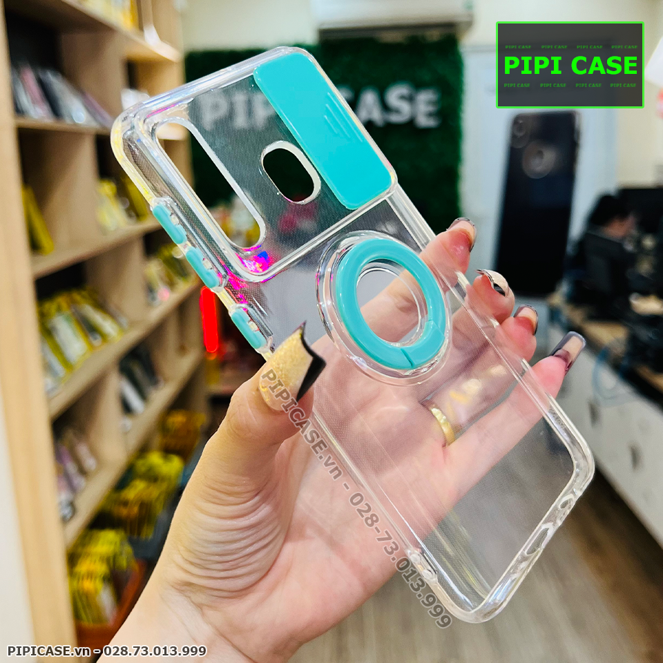 Ốp Lưng Samsung A20 / A30 - Pink Bear - Xanh Mint