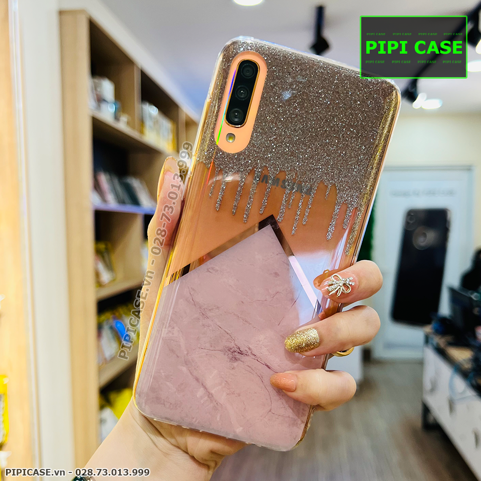 Ốp Lưng Samsung A70 - Sao Băng - Xám