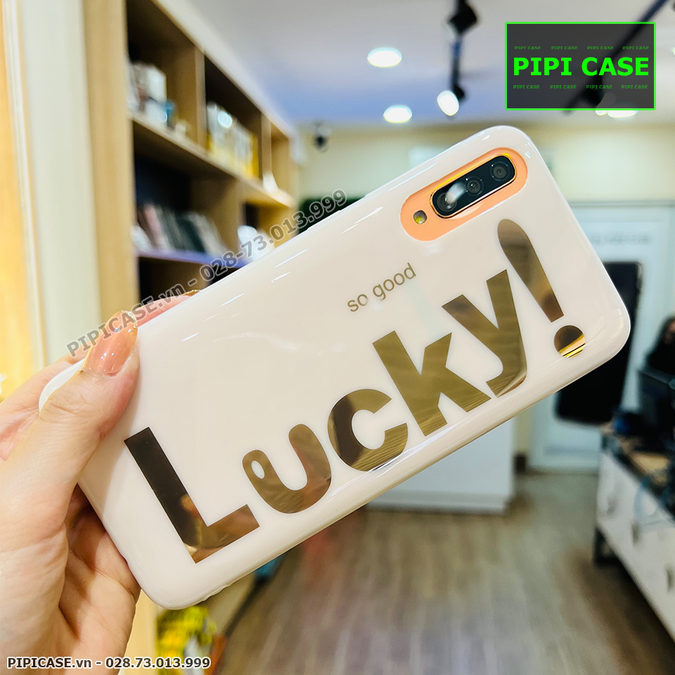 Ốp Lưng Samsung A70 - Lucky - Trắng