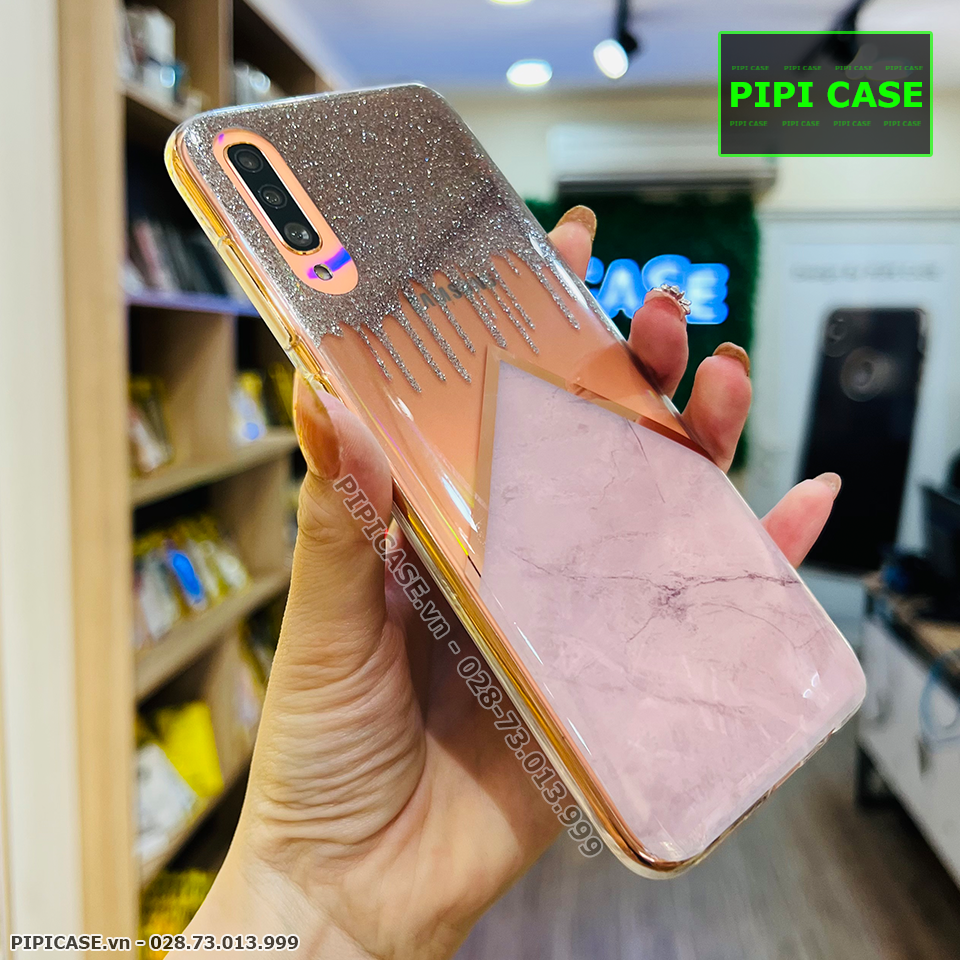 Ốp Lưng Samsung A70 - Sao Băng - Xám