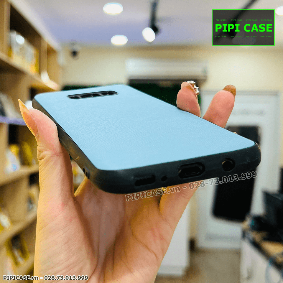 Ốp Lưng Samsung S8 Plus - Simple Da - Xanh