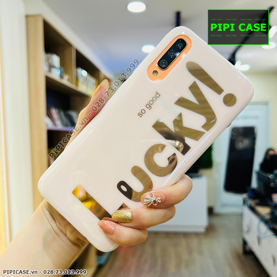 Ốp Lưng Samsung A70 - Lucky - Trắng
