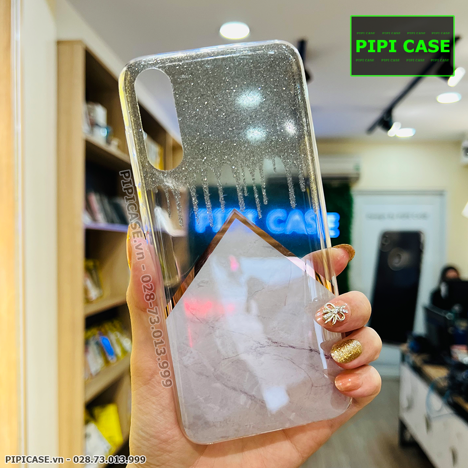Ốp Lưng Samsung A70 - Sao Băng - Xám