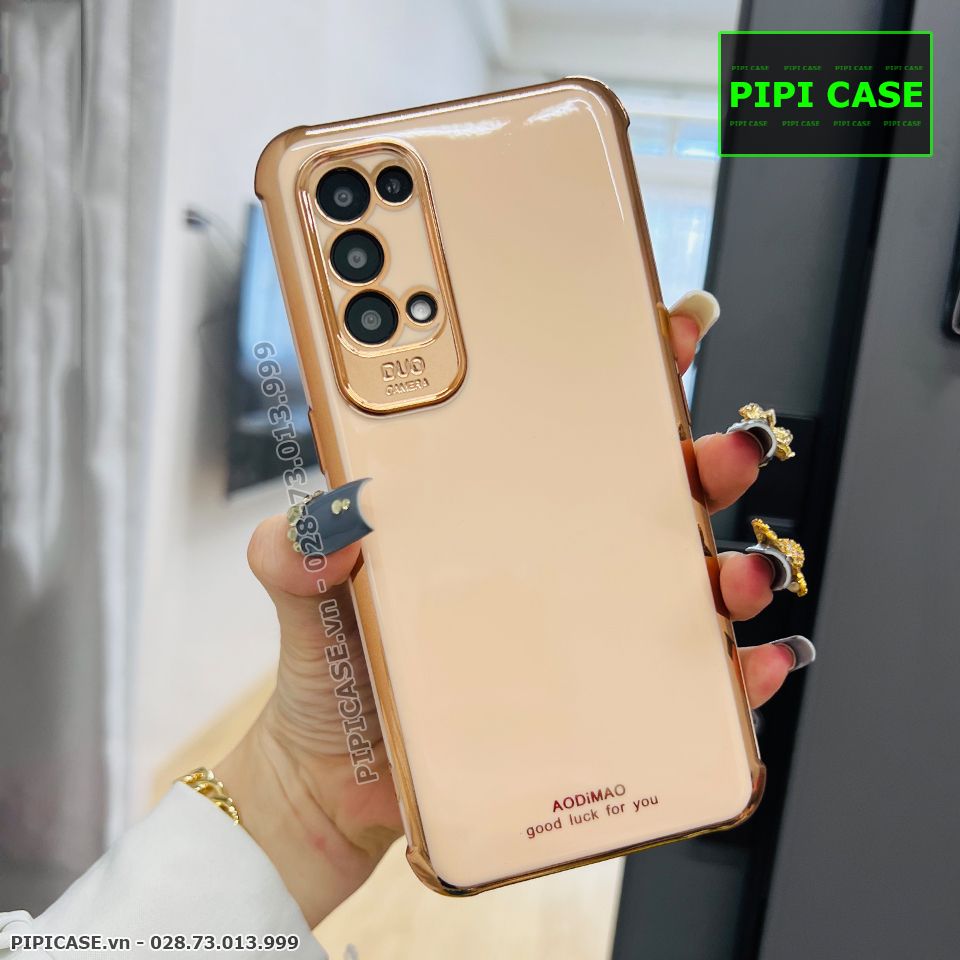Ốp Lưng Oppo Reno 5 - Luxury - Vàng