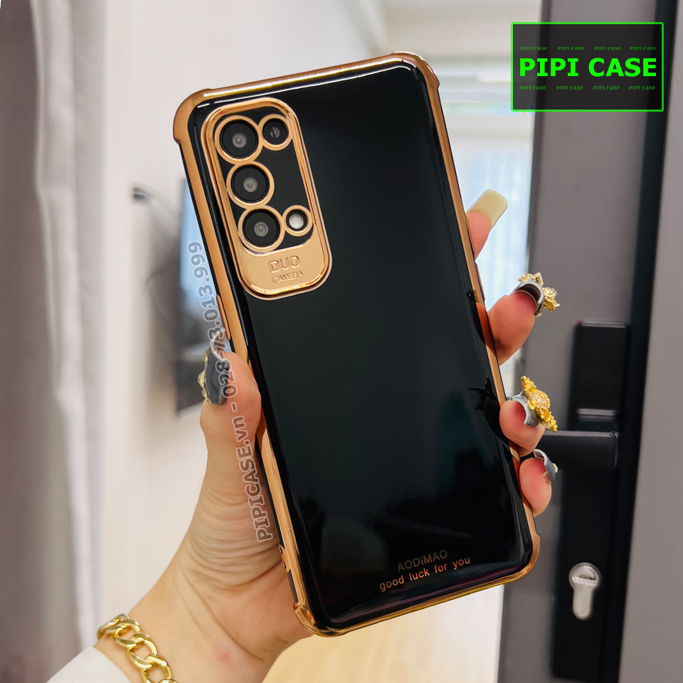Ốp Lưng Oppo Reno 5 - Luxury - Đen