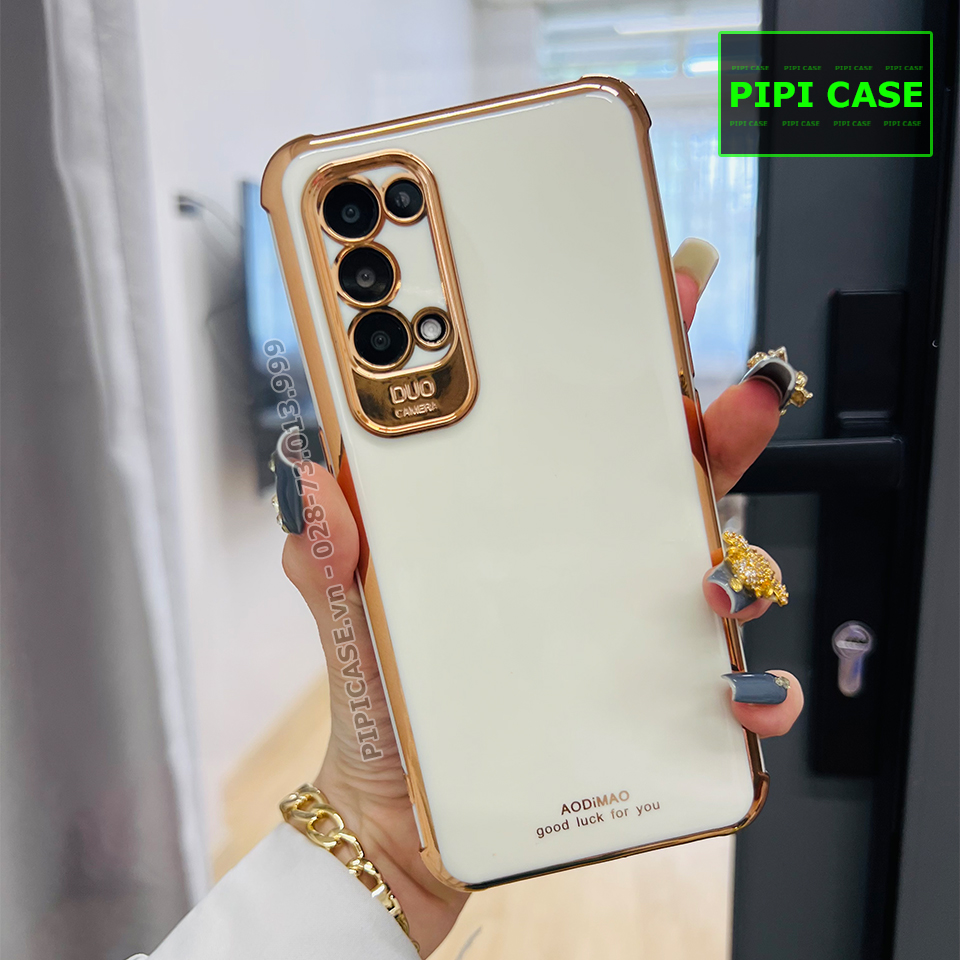 Ốp Lưng Oppo Reno 5 - Luxury - Trắng