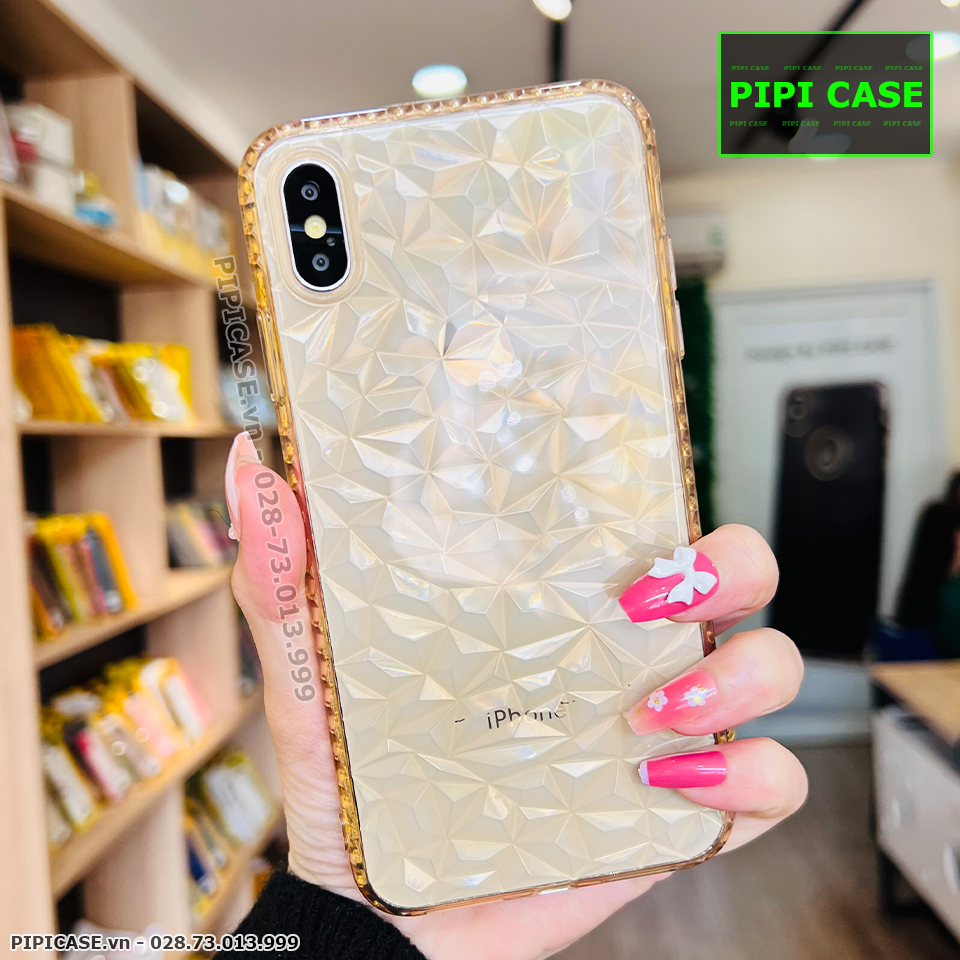 Ốp Lưng iPhone XS Max - Violet - Vàng