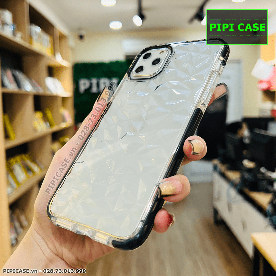 Ốp Lưng iPhone 11 Pro Max - Diamond - Đen