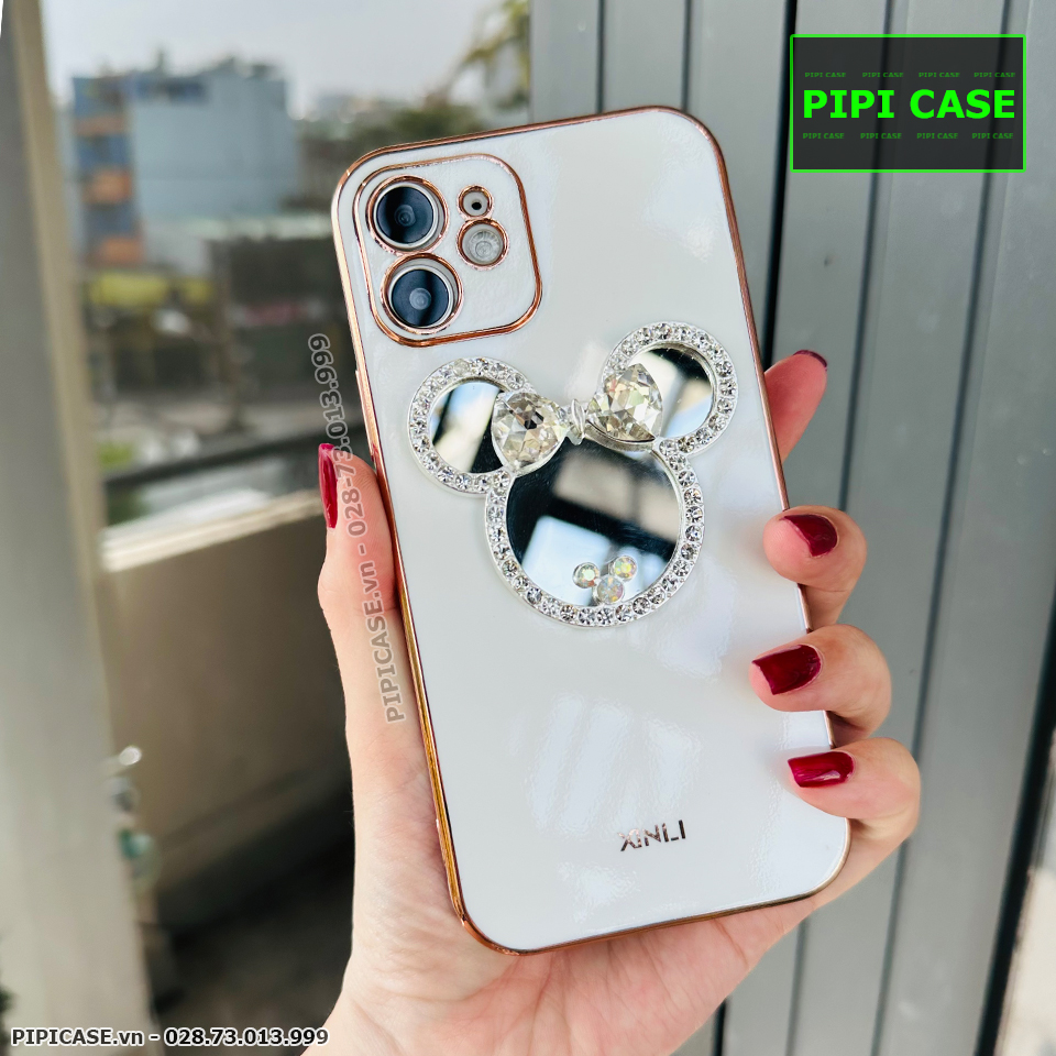 Ốp Lưng iPhone 12 - Mic Gương - Trắng