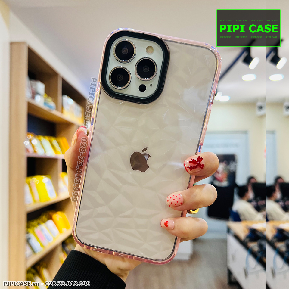 Ốp Lưng iPhone 13 Pro Max - Diamond - Hồng
