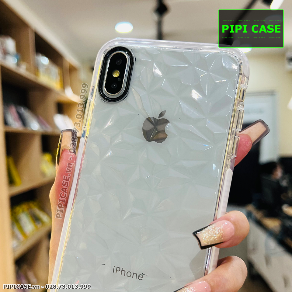 Ốp Lưng iPhone XS Max - Diamond - Trắng