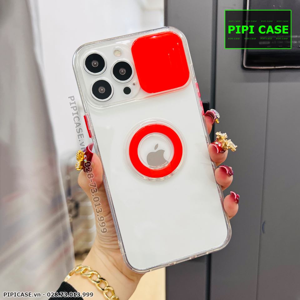 Ốp Lưng iPhone 13 Pro Max - Pink Bear - Đỏ