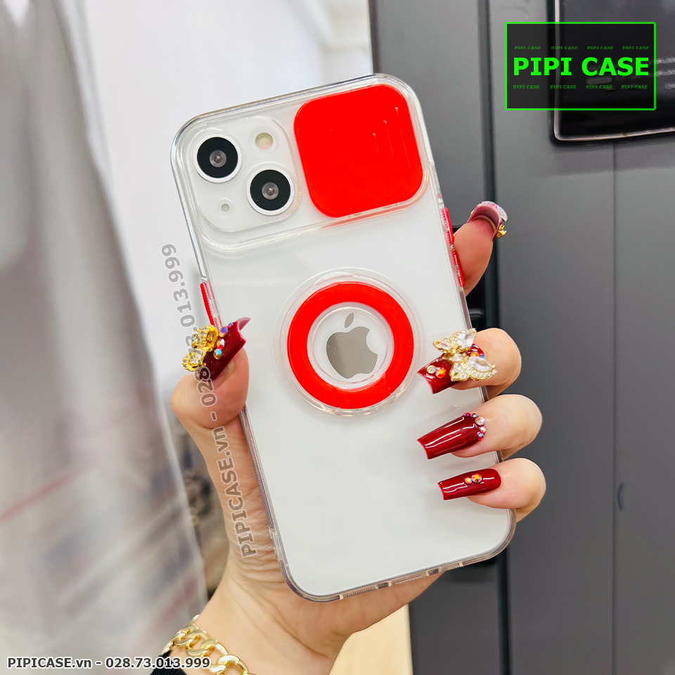 Ốp Lưng iPhone 13 - Pink Bear - Đỏ