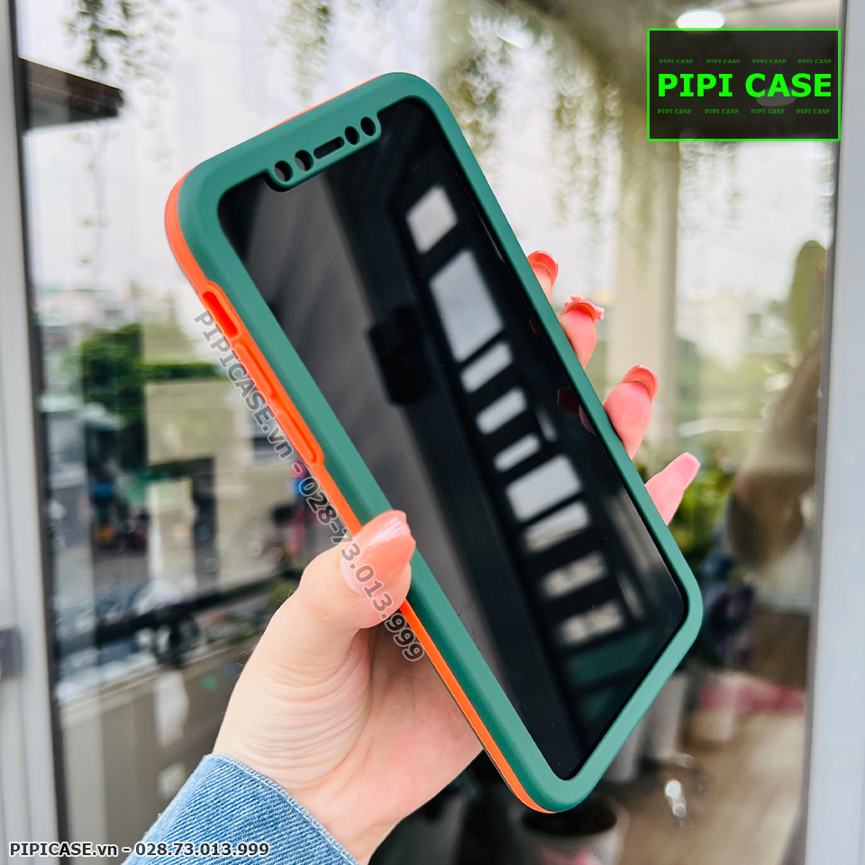 Ốp Lưng iPhone XS Max - Design 360 - Xanh Rêu