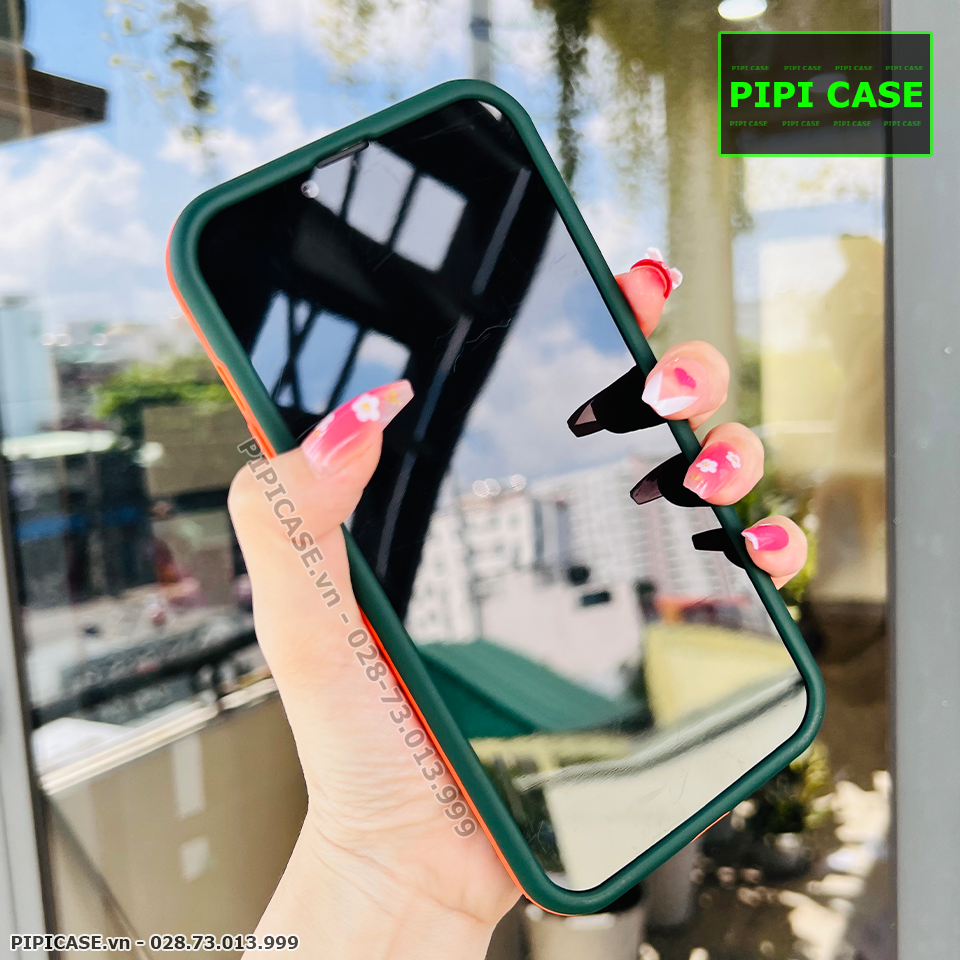 Ốp Lưng iPhone 13 Pro Max - Design 360 - Xanh Rêu