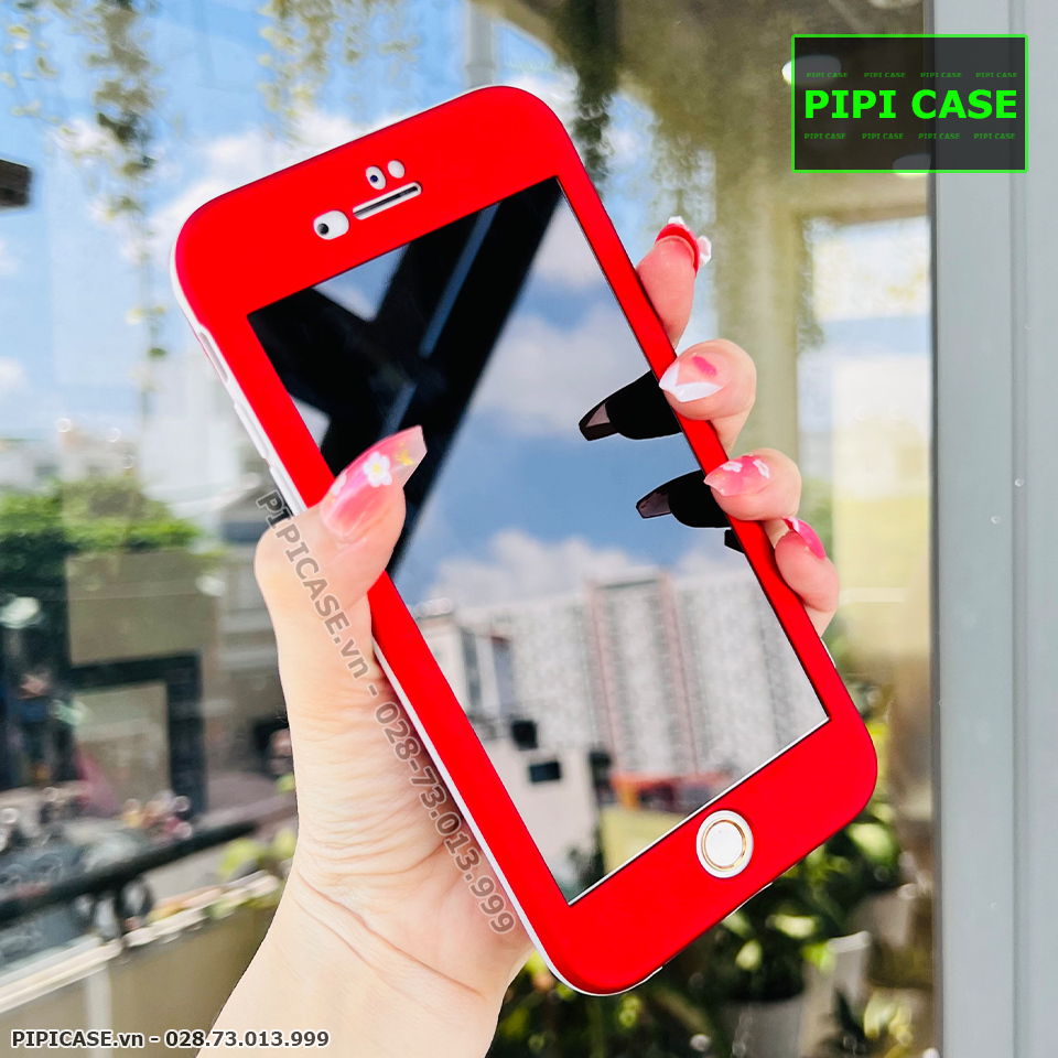 Ốp Lưng iPhone 7 Plus / 8 Plus - Design 360 - Đỏ