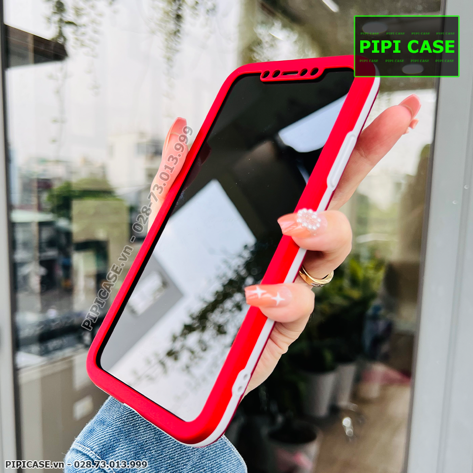 Ốp Lưng iPhone X / XS - Design 360 - Đỏ