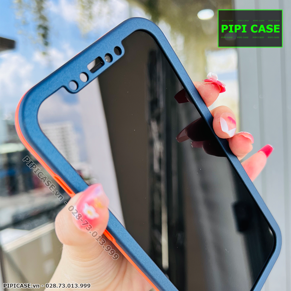 Ốp Lưng iPhone 12 Pro Max - Design 360 - Xanh Dương