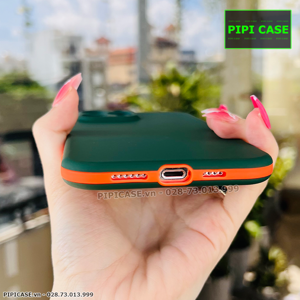 Ốp Lưng iPhone 13 Pro Max - Design 360 - Xanh Rêu