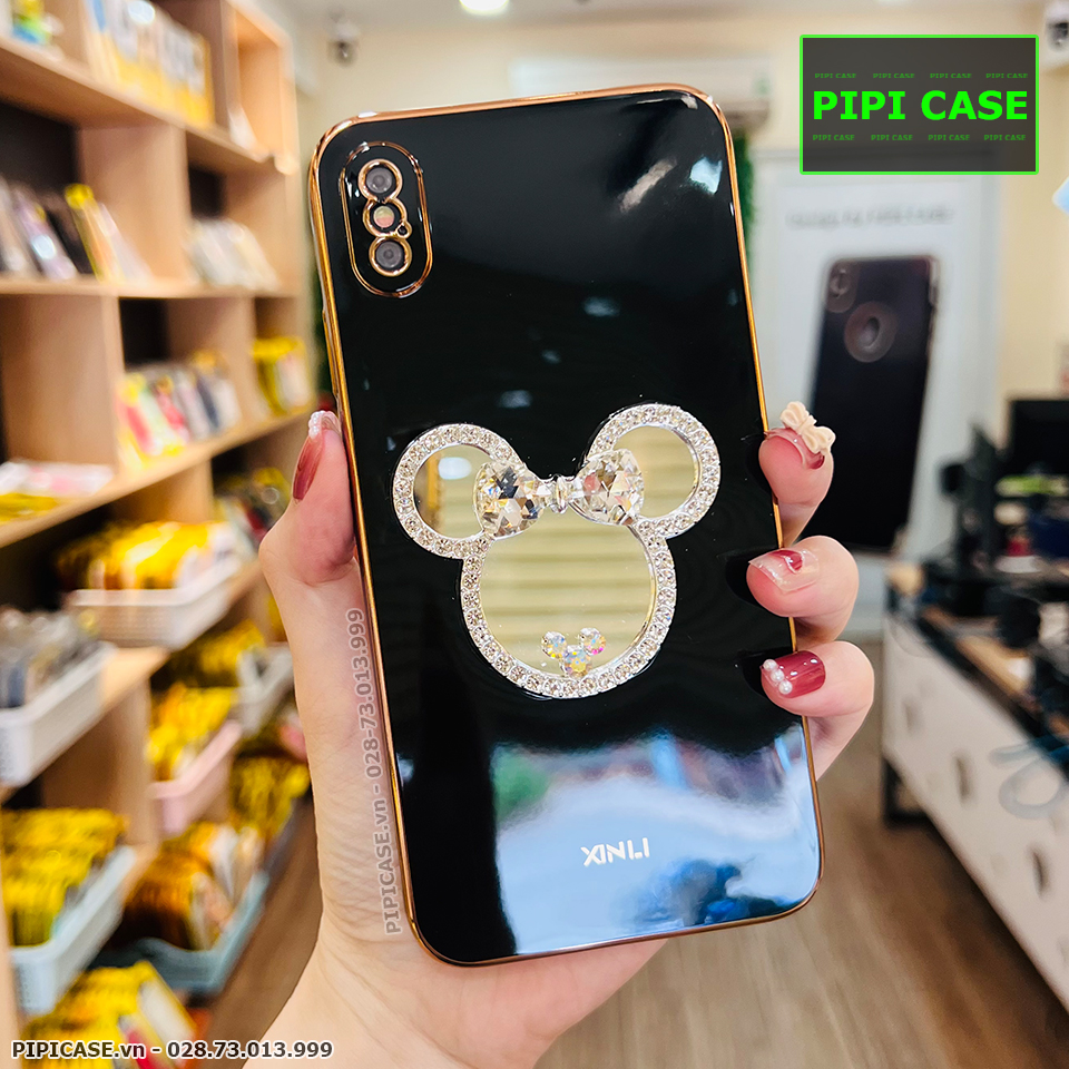 Ốp Lưng iPhone X / XS - Mic Gương - Đen