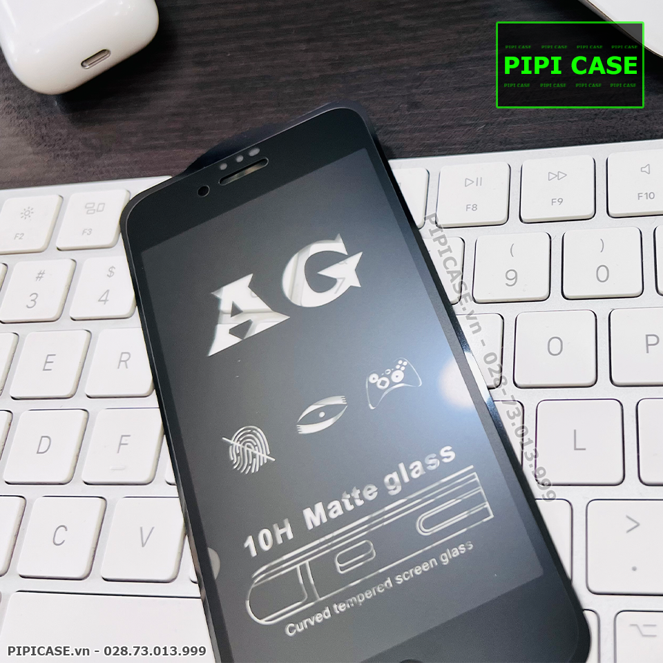 Cường Lực Chống Bám Vân Tay iPhone 7 / 8 - Đen