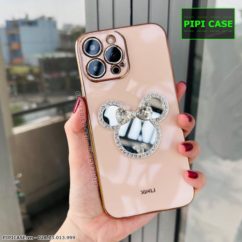 Ốp Lưng iPhone 13 Pro Max - Mic Gương - Vàng