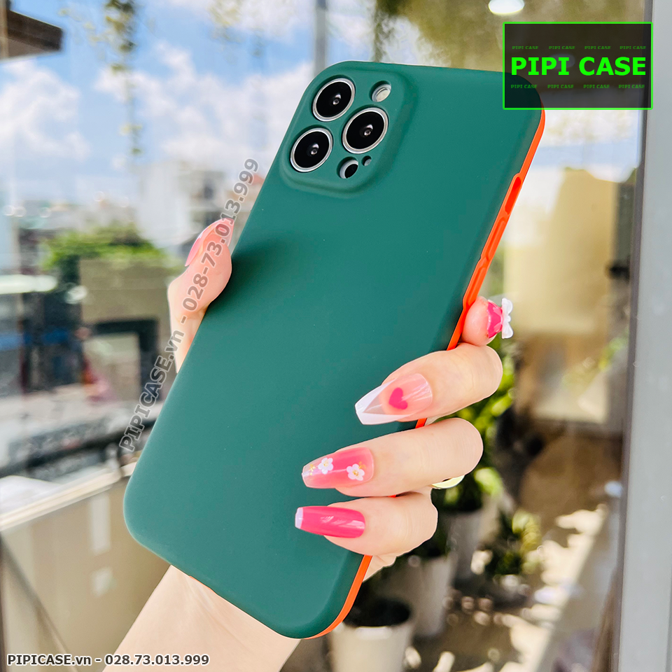 Ốp Lưng iPhone 13 Pro Max - Design 360 - Xanh Rêu