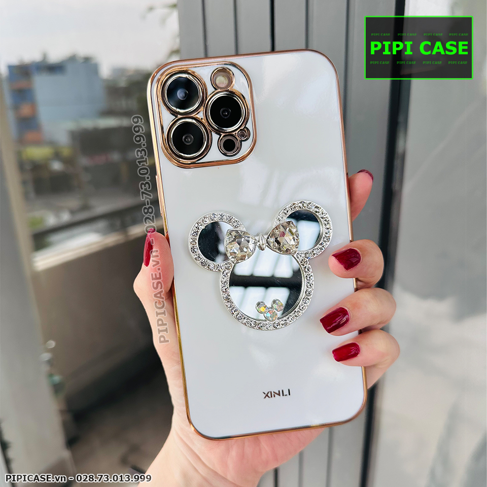Ốp Lưng iPhone 13 Pro Max - Mic Gương - Trắng