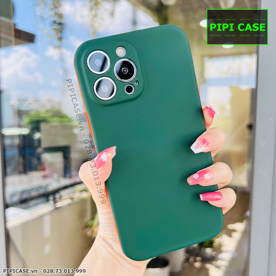Ốp Lưng iPhone 13 Pro Max - Design 360 - Xanh Rêu