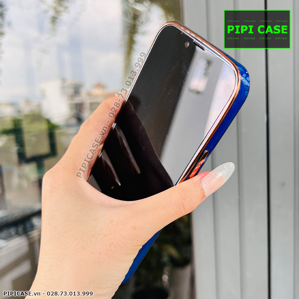 Ốp Lưng iPhone 13 Pro Max - Fancy - Xanh Dương
